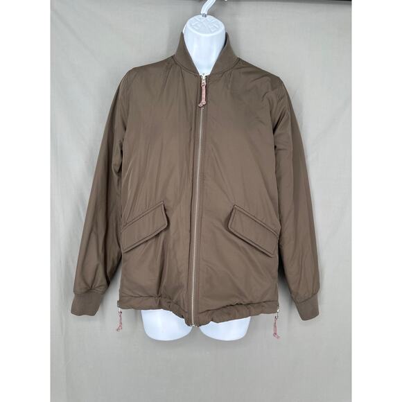Abercrombie & Fitch Jackets & Blazers - Abercrombie Fitch Jacket Womens XS Brown Pink Quilted Bomber Zip Reversible